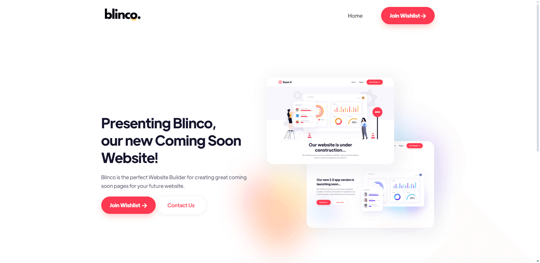 templates of websites made in blinco