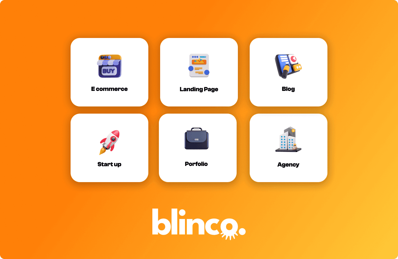 an image to show the steps about working of blinco builder